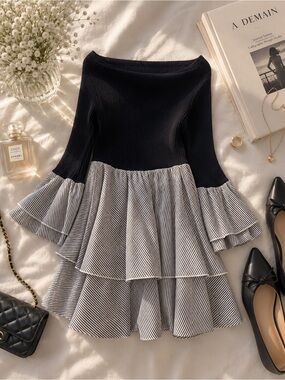 little black dress square neck XXTAXN Womens Sexy Short Sleeve Flowy Club Mini Imported. New styles What to wear with Size:XS (women)